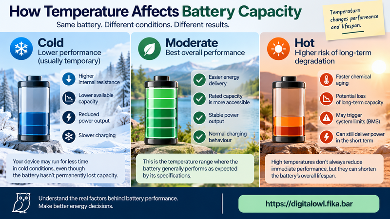 How Temperature Affects Battery Capacity