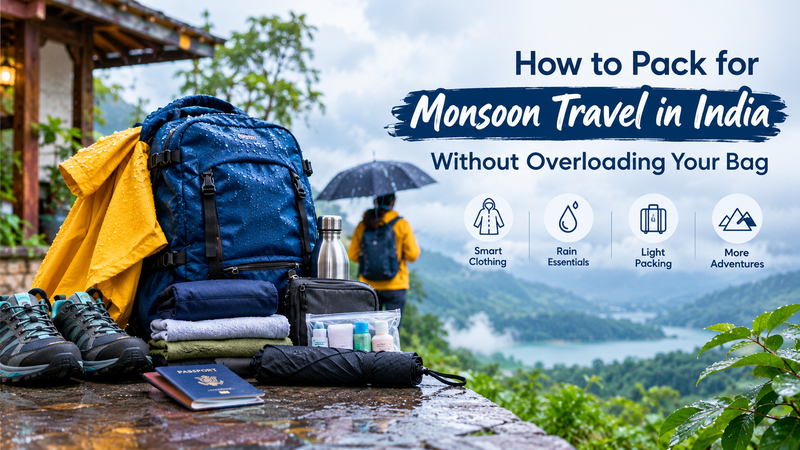How to Pack for Monsoon Travel in India Without Overloading Your Bag