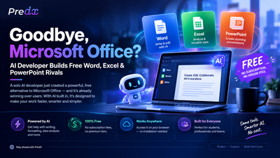 Goodbye, Microsoft Office? AI Developer Builds Free Word, Excel & PowerPoint Rivals