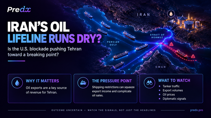 Iran’s Oil Lifeline Runs Dry — Is the U.S. Blockade Pushing Tehran Toward a Breaking Point?