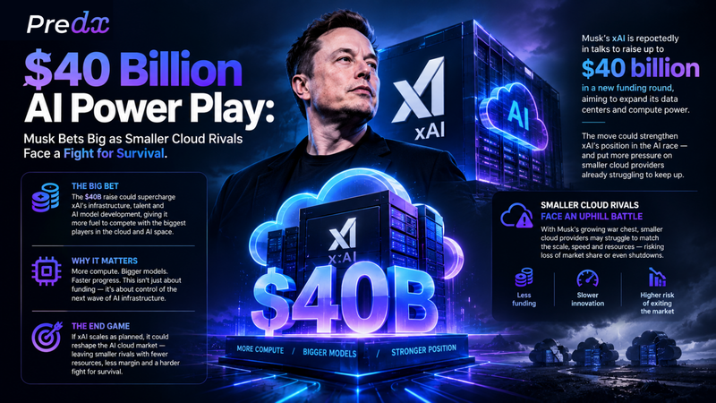 $40 Billion AI Power Play: Musk Bets Big as Smaller Cloud Rivals Face a Fight for Survival